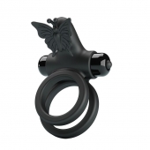 Черное эрекционное виброкольцо Passionate Ring IX - Baile - в Сургуте купить с доставкой