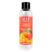 Массажное масло Sexy Sweet Juicy Mango с феромонами и ароматом манго - 75 мл. - Биоритм - купить с доставкой в Сургуте