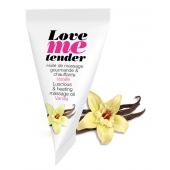 Съедобное согревающее массажное масло Love Me Tender Vanilla с ароматом ванили - 10 мл. - Love to Love - купить с доставкой в Сургуте