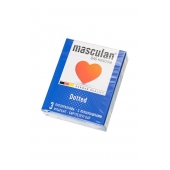 Презервативы с пупырышками Masculan Dotted - 3 шт. - Masculan - купить с доставкой в Сургуте