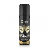 Съедобный гель Dual Vibe Pina Colada с эффектом вибрации и вкусом коктейля пина колада - 15 мл. - ORGIE - купить с доставкой в Сургуте