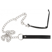 Зажим для половых губ с поводком Pussy Clamp With A Leash - Orion - купить с доставкой в Сургуте