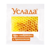 Гель-лубрикант «Услада с прополисом» - 3 гр. - Биоритм - купить с доставкой в Сургуте