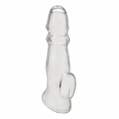 Прозрачная насадка для пениса Girthy Penis Enhancing Sleeve Extension - 17,1 см. - BlueLine - в Сургуте купить с доставкой