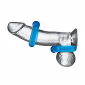 Комплект из двух колец для пениса 2-Pack Ultra-Stretch Stamina Endurance Ring - BlueLine - в Сургуте купить с доставкой