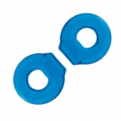 Комплект из двух колец для пениса 2-Pack Ultra-Stretch Stamina Endurance Ring - BlueLine - в Сургуте купить с доставкой