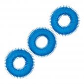 Комплект из трех голубых колец для эрекции 3-Pack Ultra-Stim Stretch Cock Rings - BlueLine - в Сургуте купить с доставкой
