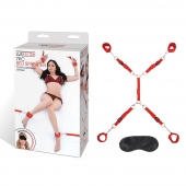 Красная фиксация на матрас Classic Bedspreader - Lux Fetish - купить с доставкой в Сургуте