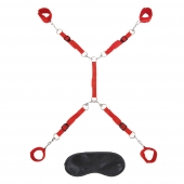 Красная фиксация на матрас Classic Bedspreader - Lux Fetish - купить с доставкой в Сургуте