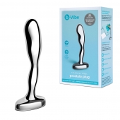 Стальной стимулятор простаты Stainless Steel Prostate Plug - 11,5 см. - b-Vibe - в Сургуте купить с доставкой