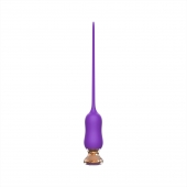 Фиолетовый тонкий стимулятор Nipple Vibrator - 23 см. - I-MOON - купить с доставкой в Сургуте