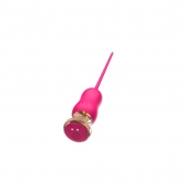 Розовый тонкий стимулятор Nipple Vibrator - 23 см. - I-MOON - купить с доставкой в Сургуте