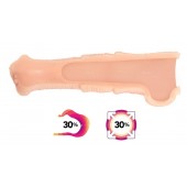 Телесная фантазийная насадка на член Cock Sleeve Size L - KOKOS - в Сургуте купить с доставкой