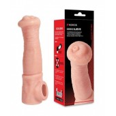 Телесная фантазийная насадка на член Cock Sleeve Size L - KOKOS - в Сургуте купить с доставкой