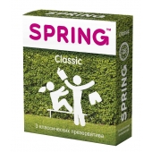 Классические презервативы SPRING CLASSIC - 3 шт. - SPRING - купить с доставкой в Сургуте