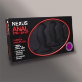 Набор из 3 массажеров простаты чёрного цвета NEXUS ANAL STARTER KIT - Nexus Range - в Сургуте купить с доставкой