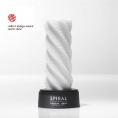 Белый 3D мастурбатор SPIRAL - Tenga - в Сургуте купить с доставкой