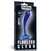 Синяя анальная втулка Flawless Clear Prostate Plug 6.0 - 15 см. - Lovetoy - в Сургуте купить с доставкой