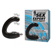 Чёрный массажёр простаты серии Sex Expert - Sex Expert - в Сургуте купить с доставкой