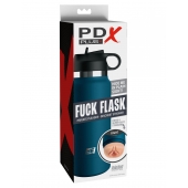 Мастурбатор-вагина в синей колбе F*ck Flask - Pipedream - в Сургуте купить с доставкой