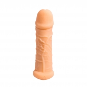 Телесный фаллоудлинитель Extra Size Bubbles - 15,5 см. - Lola Games - в Сургуте купить с доставкой