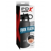 Серый мастурбатор в виде бутылки F*ck Flask - Pipedream - в Сургуте купить с доставкой