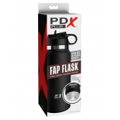 Черный мастурбатор в виде бутылки Fap Flask - Pipedream - в Сургуте купить с доставкой