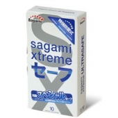 Презервативы Sagami Xtreme Ultrasafe с двойным количеством смазки - 10 шт. - Sagami - купить с доставкой в Сургуте