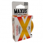 Презервативы анатомической формы Maxus Sensual - 3 шт. - Maxus - купить с доставкой в Сургуте