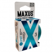 Презервативы Maxus G spot с двойной спиралью - 3 шт. - Maxus - купить с доставкой в Сургуте