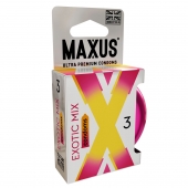 Ароматизированные презервативы Maxus Exotic Mix - 3 шт. - Maxus - купить с доставкой в Сургуте