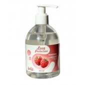Лубрикант на водной основе Love Protection Raspberry с ароматом малины - 300 мл. - Lola Games - купить с доставкой в Сургуте