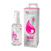 Возбуждающая силиконовая вагинальная смазка Yes Heat - 50 мл. - Sitabella - купить с доставкой в Сургуте