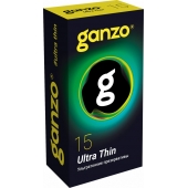 Прозрачные ультратонкие презервативы Ganzo Ultra thin - 15 шт. - Ganzo - купить с доставкой в Сургуте