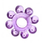 Мягкая фиолетовая гелевая насадка - Toyfa Basic - в Сургуте купить с доставкой