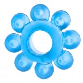 Голубая гелевая насадка-цветок - Toyfa Basic - в Сургуте купить с доставкой