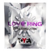 Прозрачное гелевое эрекционное кольцо с шипиками - Toyfa Basic - в Сургуте купить с доставкой