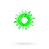 Зеленое эрекционное кольцо-солнце - Toyfa Basic - в Сургуте купить с доставкой