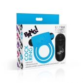 Голубое эрекционное виброкольцо 28X Remote Control Vibrating Cock Ring   Bullet - XR Brands - в Сургуте купить с доставкой