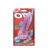 Фиолетовое эрекционное кольцо с вибрацией и пальчиком OYEAH PURPLE - Screaming O - в Сургуте купить с доставкой