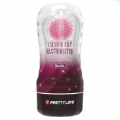 Прозрачный текстурированный мастурбатор Vacuum Cup Masturbator Black Hole - Baile - в Сургуте купить с доставкой