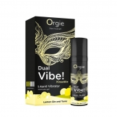 Съедобный жидкий вибратор Dual Vibe! со вкусом лимонного джина с тоником - 15 мл. - ORGIE - купить с доставкой в Сургуте