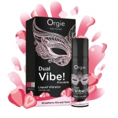 Съедобный жидкий вибратор Dual Vibe! со вкусом клубничного джина с тоником - 15 мл. - ORGIE - купить с доставкой в Сургуте