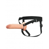 Полый страпон на ремнях 8’’ Hollow Silicone Strap-on - Pipedream - купить с доставкой в Сургуте
