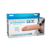 Полый страпон на ремнях 6’’ Hollow Silicone Strap-on - Pipedream - купить с доставкой в Сургуте