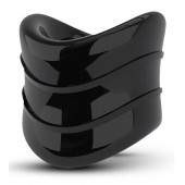 Черное эрекционное кольцо на мошонку Beef Ball Stretcher Snug X Long - Blush Novelties - в Сургуте купить с доставкой