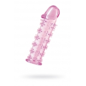 Розовая насадка на пенис с шипами - 12,5 см. - A-toys - в Сургуте купить с доставкой