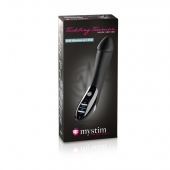 Вибратор с электростимуляцией Tickling Truman Black Edition - 27 см. - MyStim - купить с доставкой в Сургуте