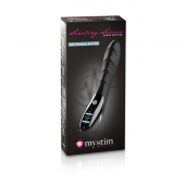 Вибратор с электростимуляцией Sizzling Simon Black Edition - 27 см. - MyStim - купить с доставкой в Сургуте