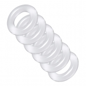Комплект из 6 прозрачных эрекционных колец Ring Master Custom Ball Stretcher Kit - XR Brands - в Сургуте купить с доставкой